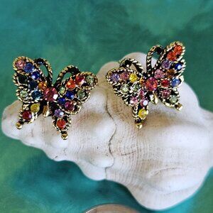 🦋🌿Colorful Butterfly Earrings - NWOT🌿🦋